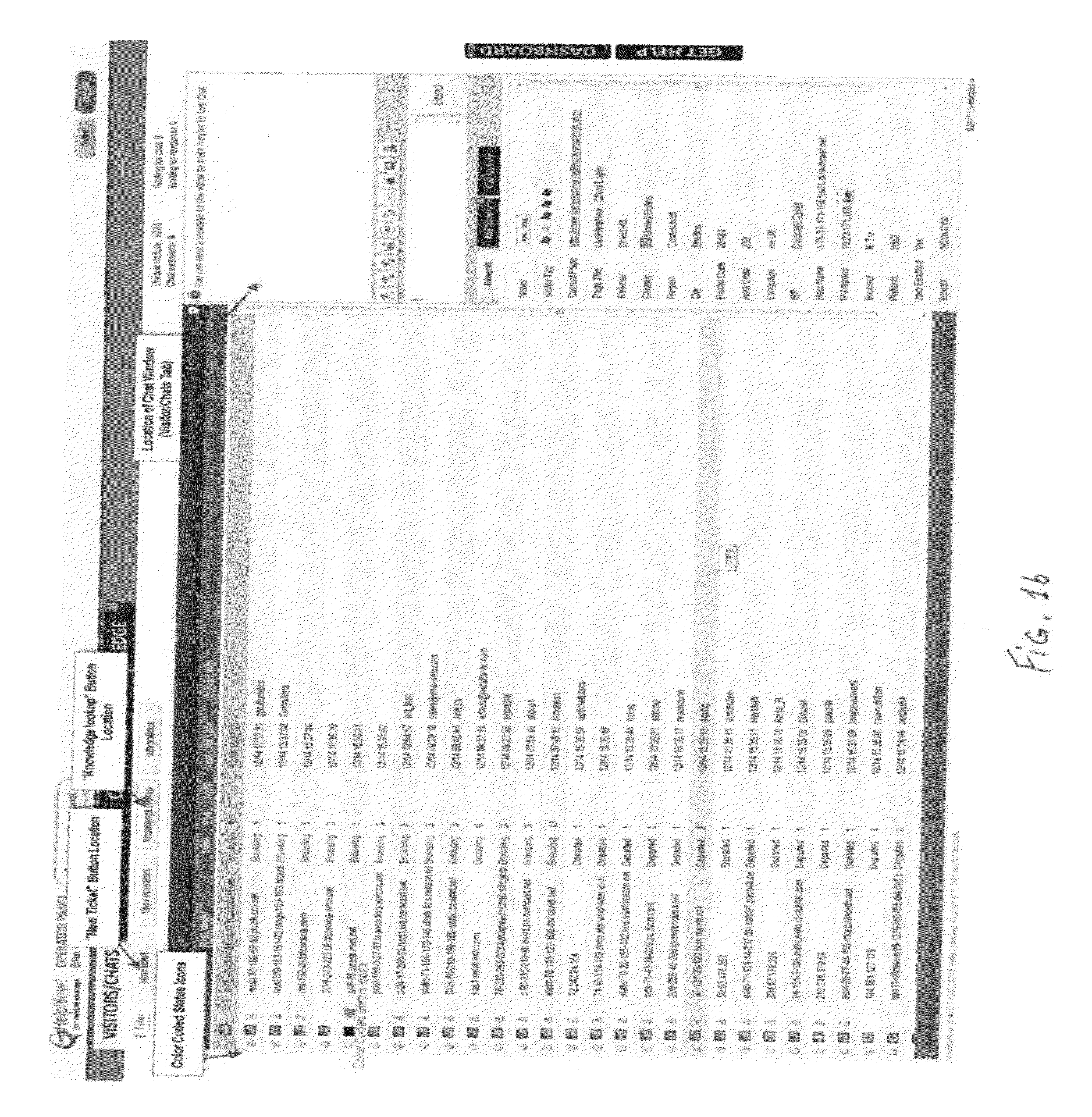 Method, system and apparatus for establishing and monitoring sessions with clients over a communication network