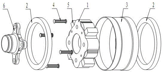 A kind of torsional shock absorber of automobile transmission shaft