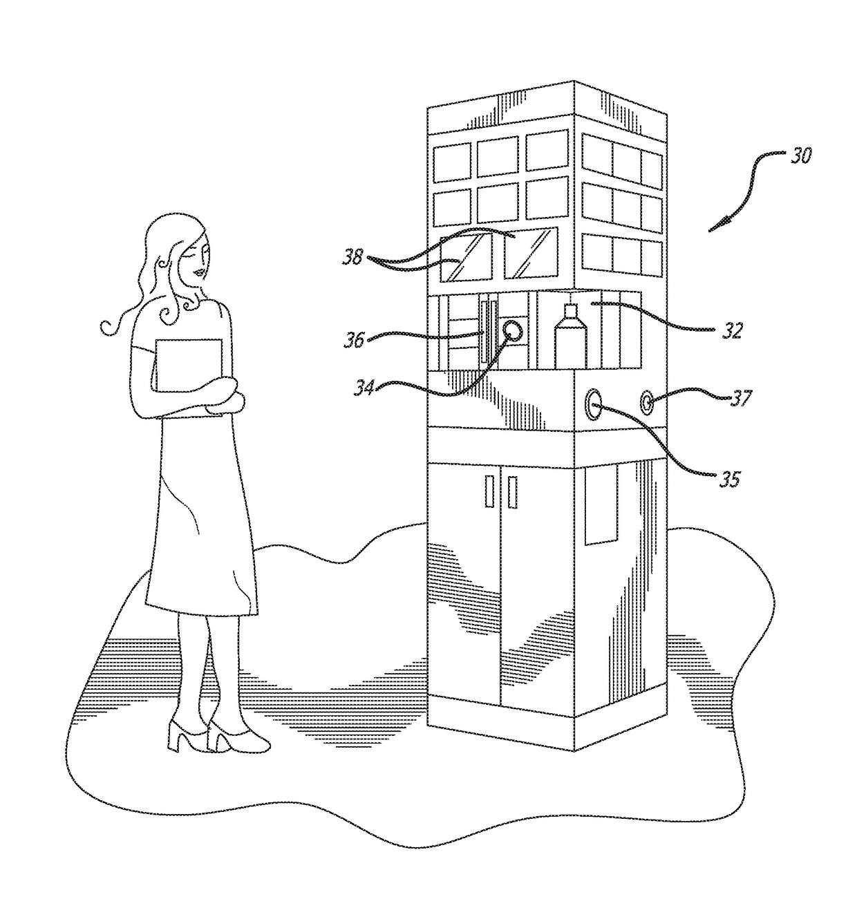 Method for distributing product using a consumer refillable packaging in a retail environment