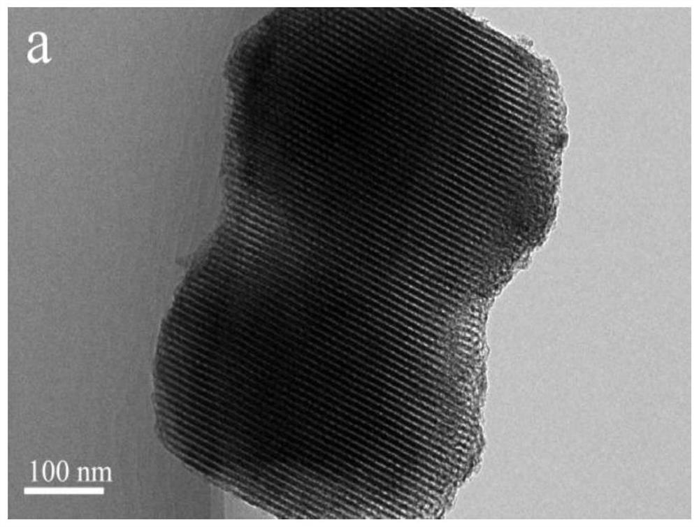 A short-channel mesoporous positive electrode material for a lithium-ion battery and a preparation method thereof