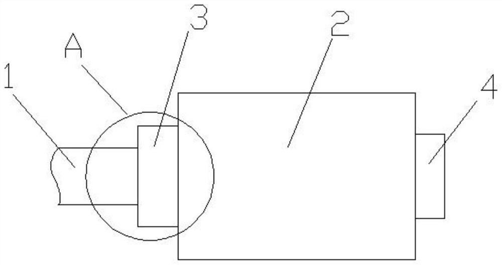 Tail gas treating device for automobile exhaust pipe