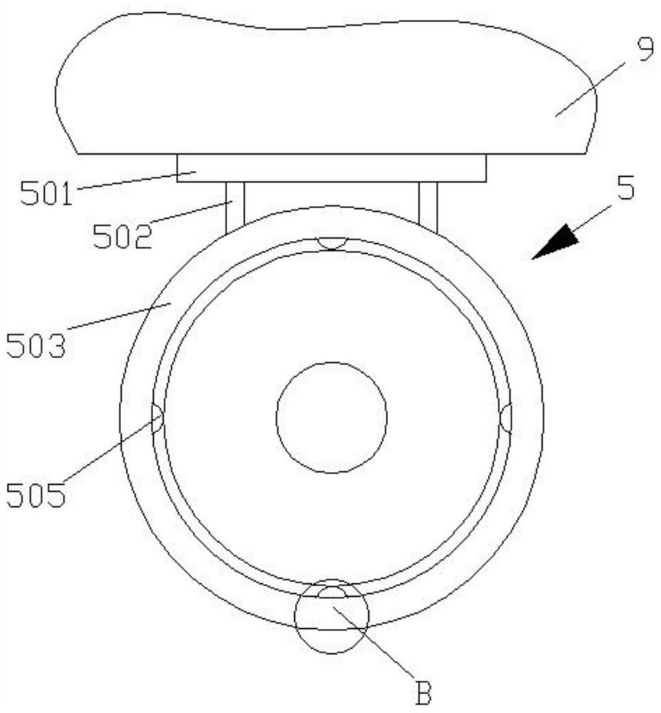 Tail gas treating device for automobile exhaust pipe