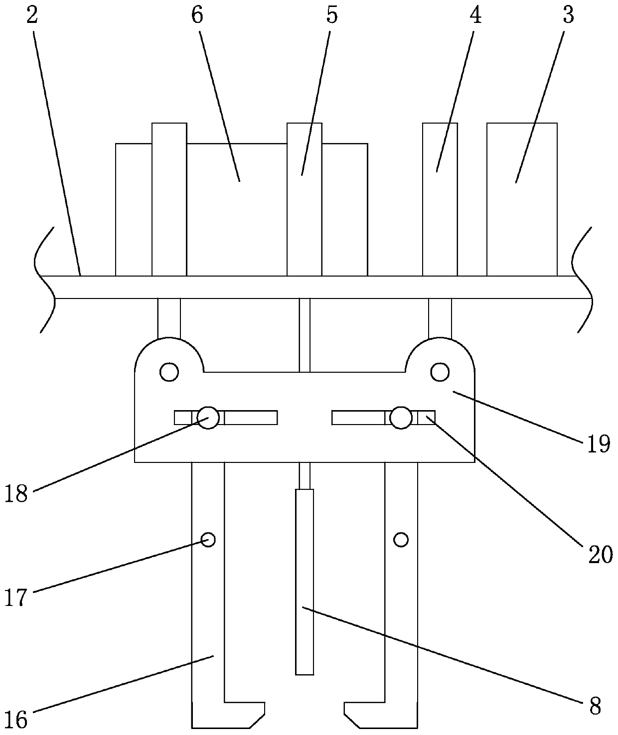 Box type column assembling machine