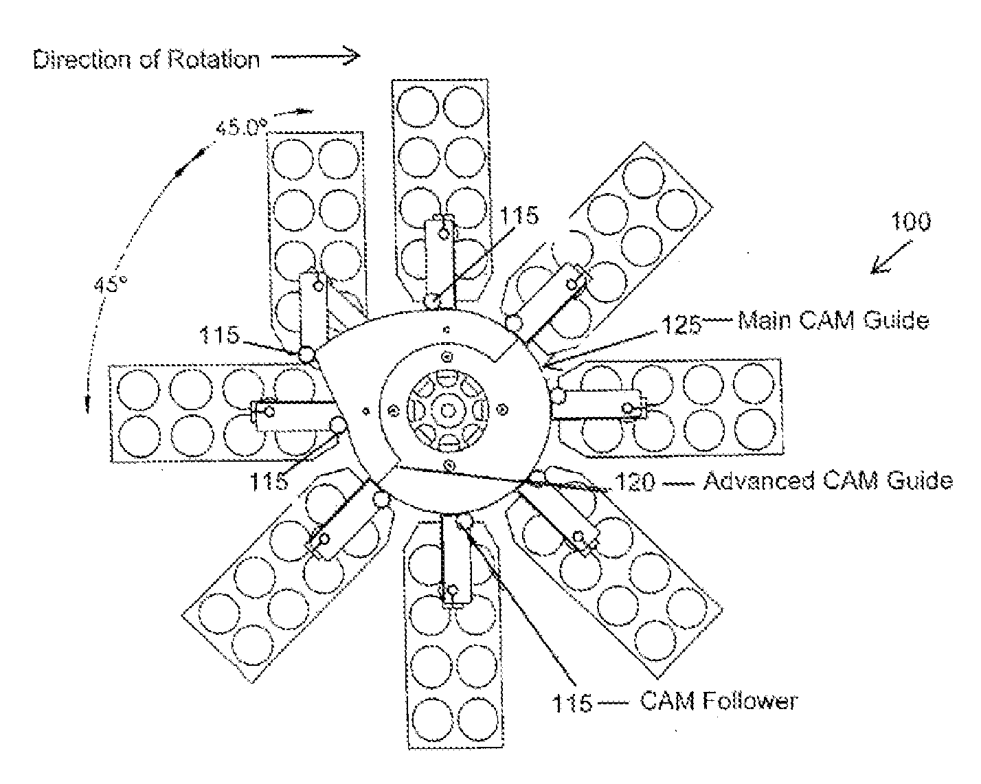 System and method for independently rotating carriers
