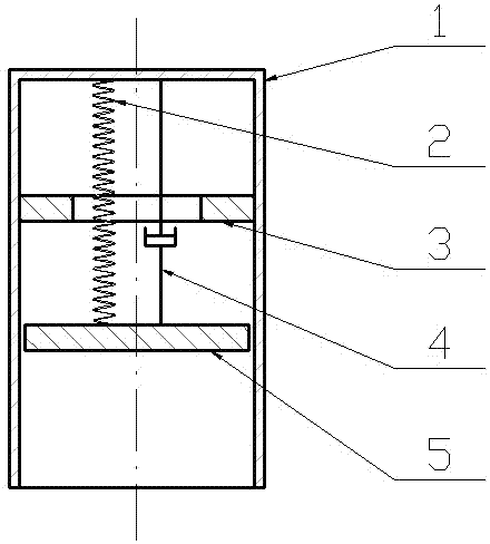 Nonlinear vibration damping device for suppressing in-orbit micro-vibration of spacecraft