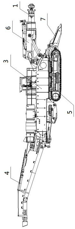 Boom roadheader and construction method thereof