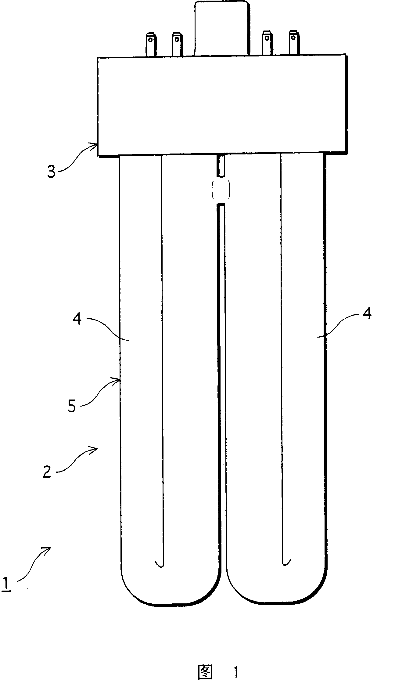 Glass composition for lamp and lamp using same