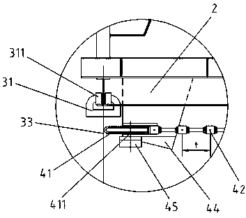 Concrete circulation conveying system with hanging cages