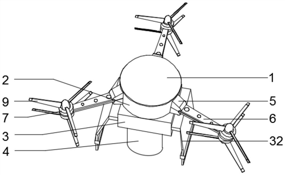 Fire fighting drone for forest grassland