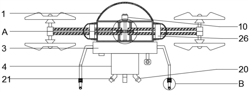 Fire fighting drone for forest grassland