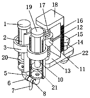 Extraction device used in hematology department for bone marrow puncture