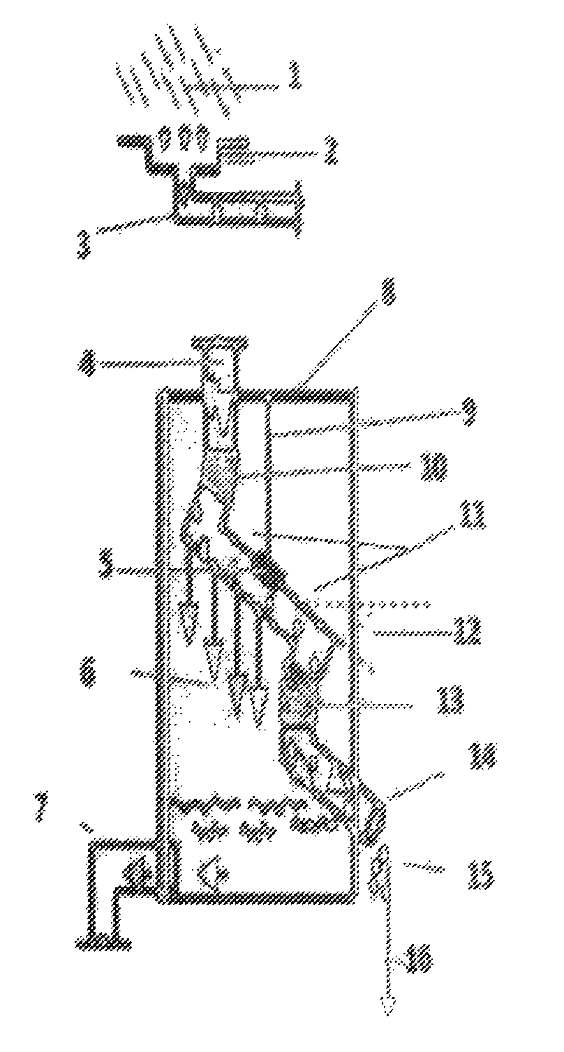 Filter seperator and adapter for rainwater volume