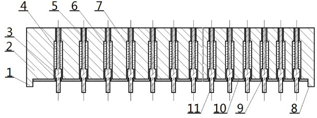 Device convenient for measuring guitar neck curvature