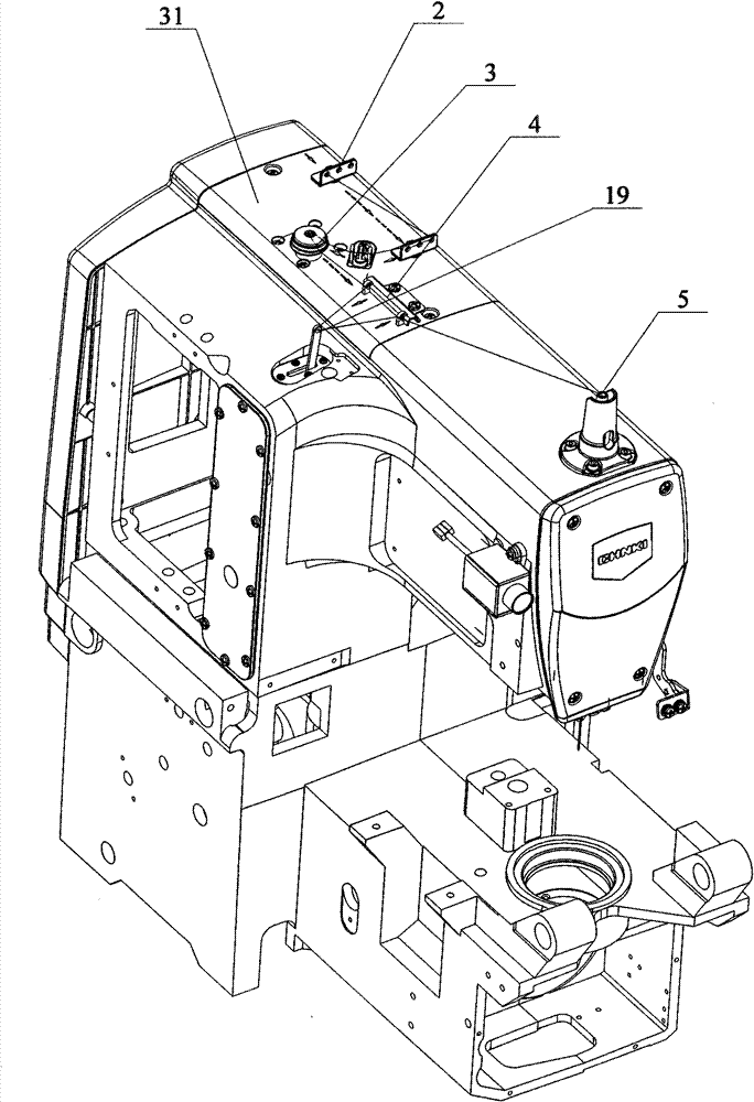 Sewing machine and omni-sealed thread-taking-up mechanism thereof