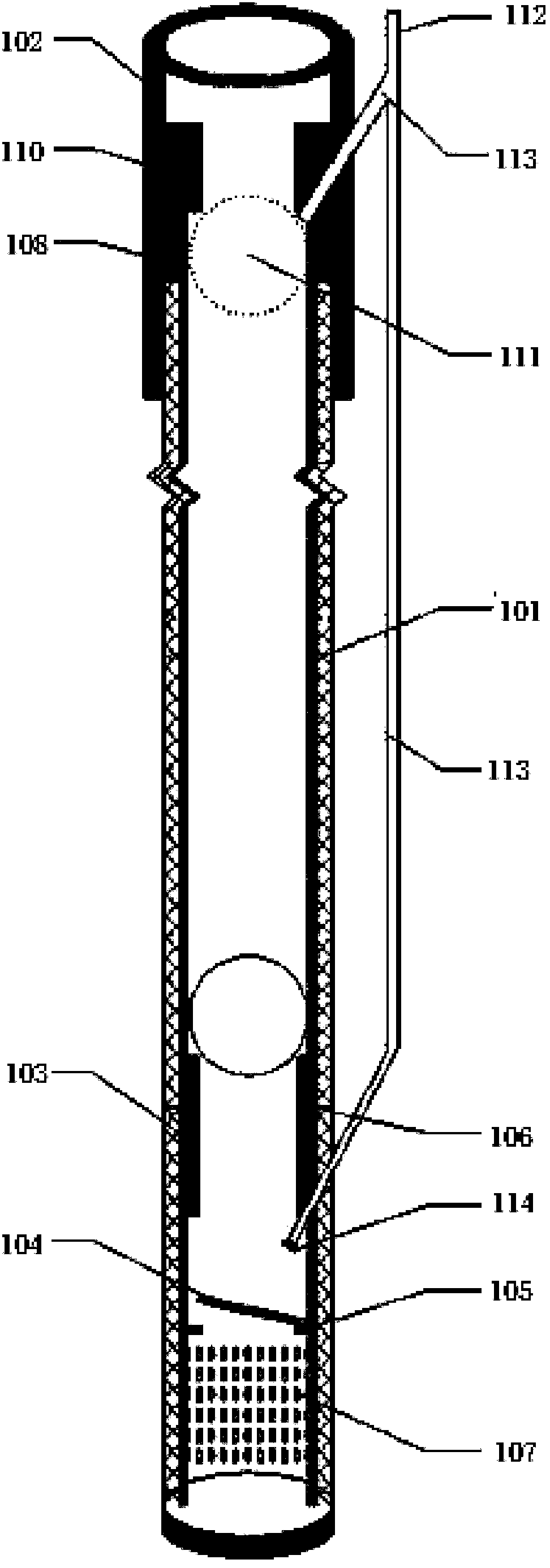 Cylindrical forced water drainage pipe with circulated evacuation function, devices and methods