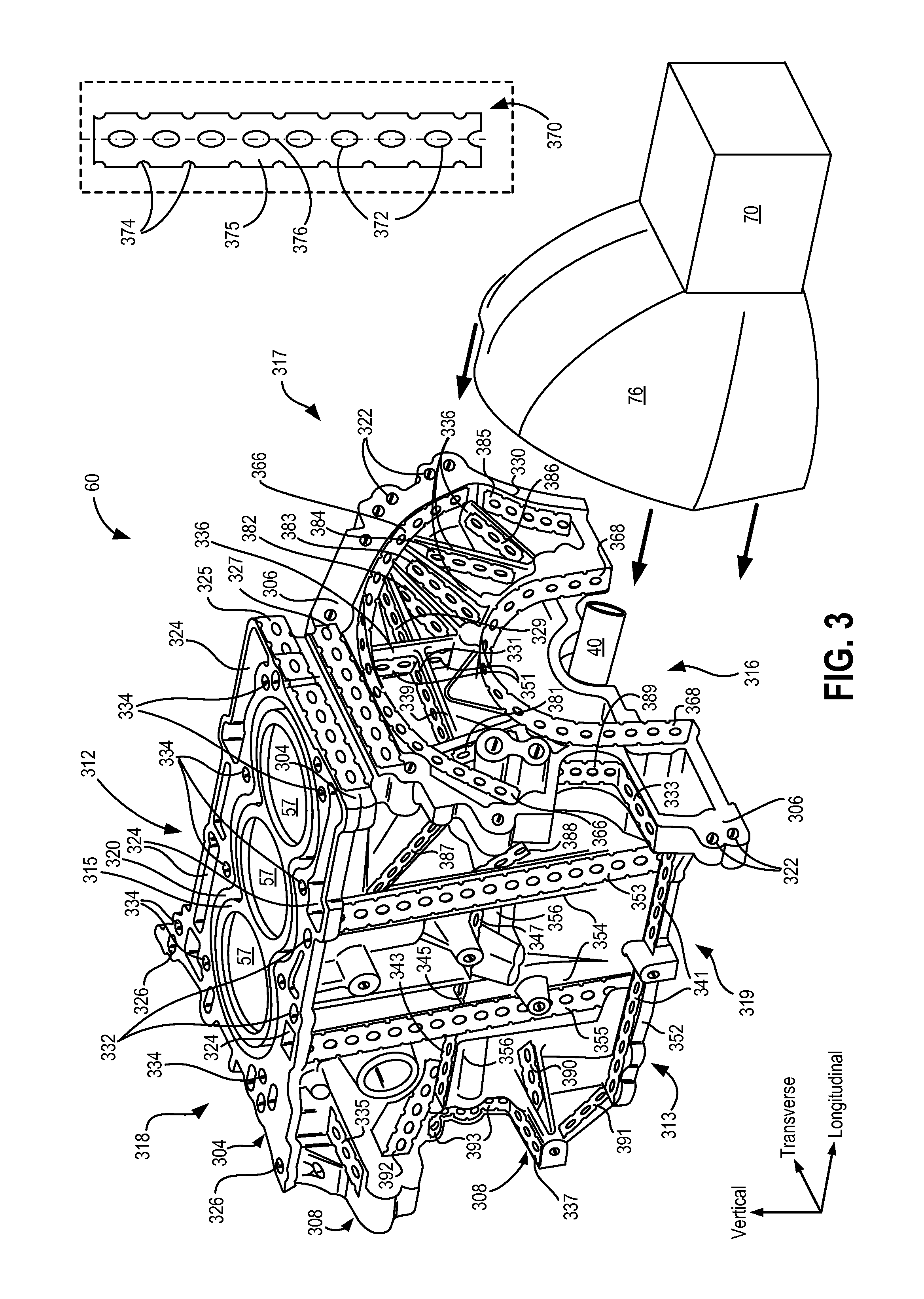 Reinforced composite cylinder block