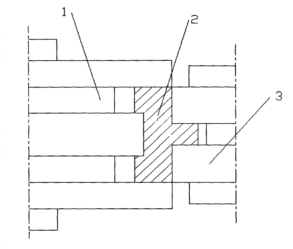 Method for radially rolling and forming ring piece with three steps and complicated section