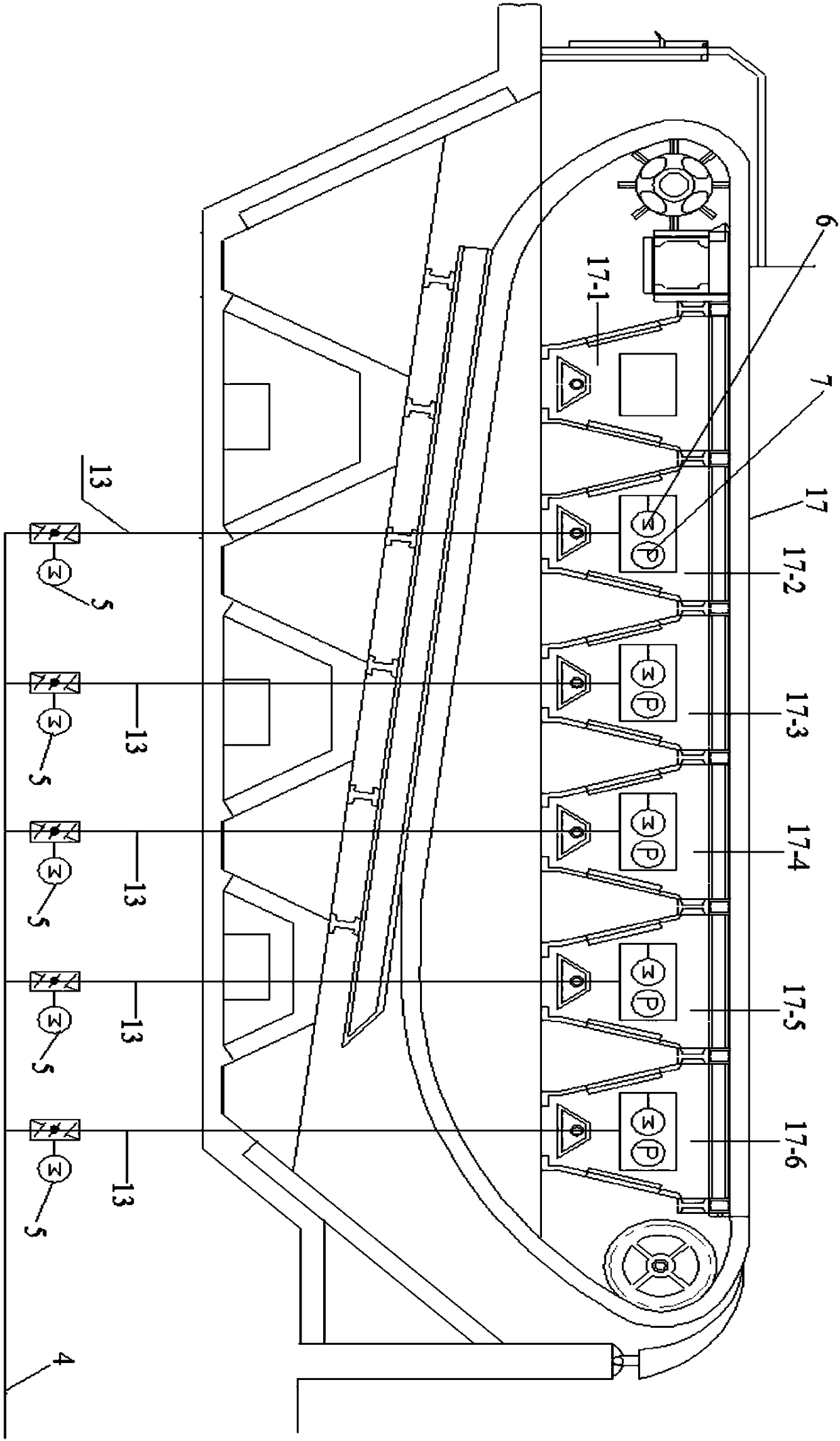 An independent zoned stratified flue gas circulation combustion system and its application method