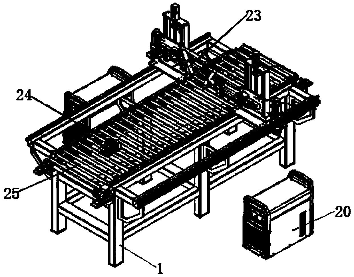 Disassembling device for waste motor casing