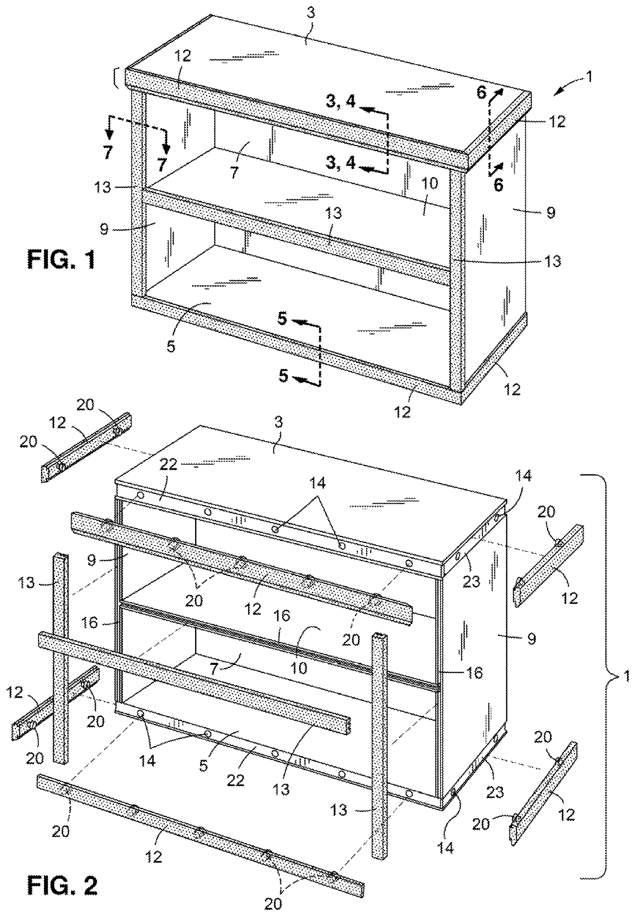 Furniture having detachable decorative trim pieces