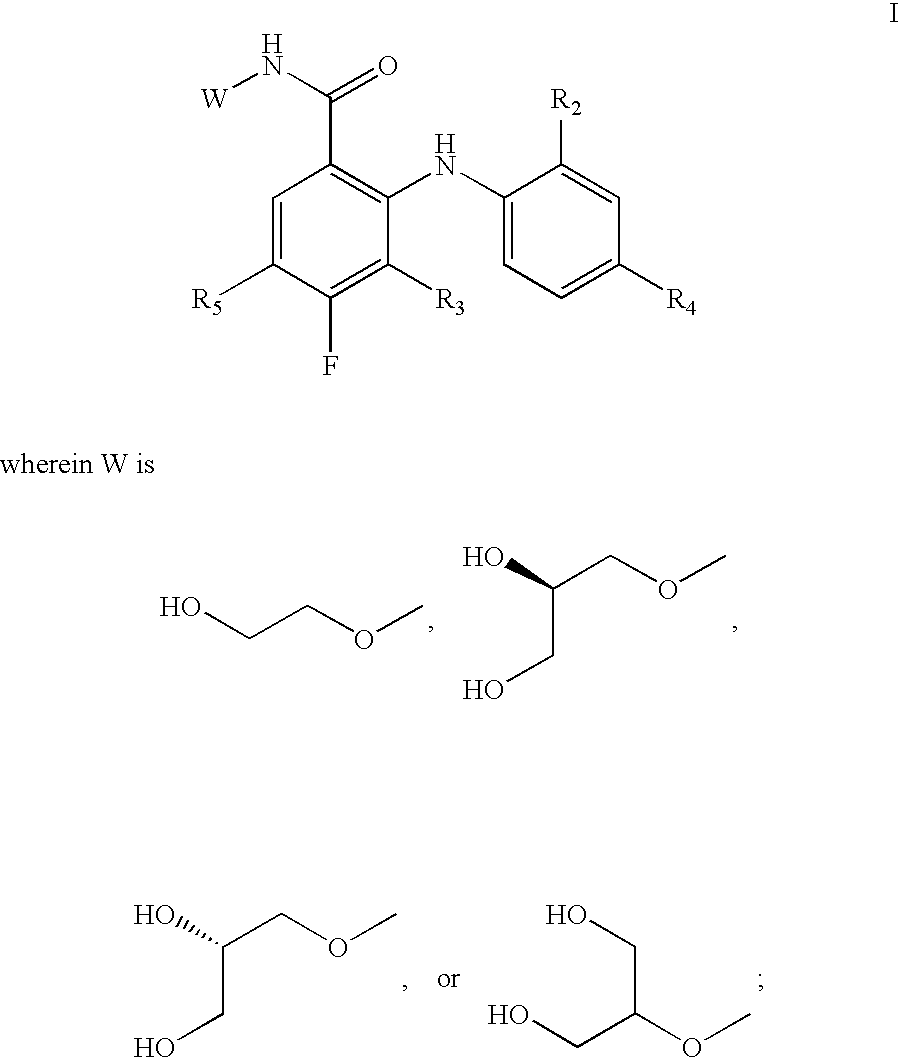 N-(4-substituted phenyl)-anthranilic acid hydroxamate esters