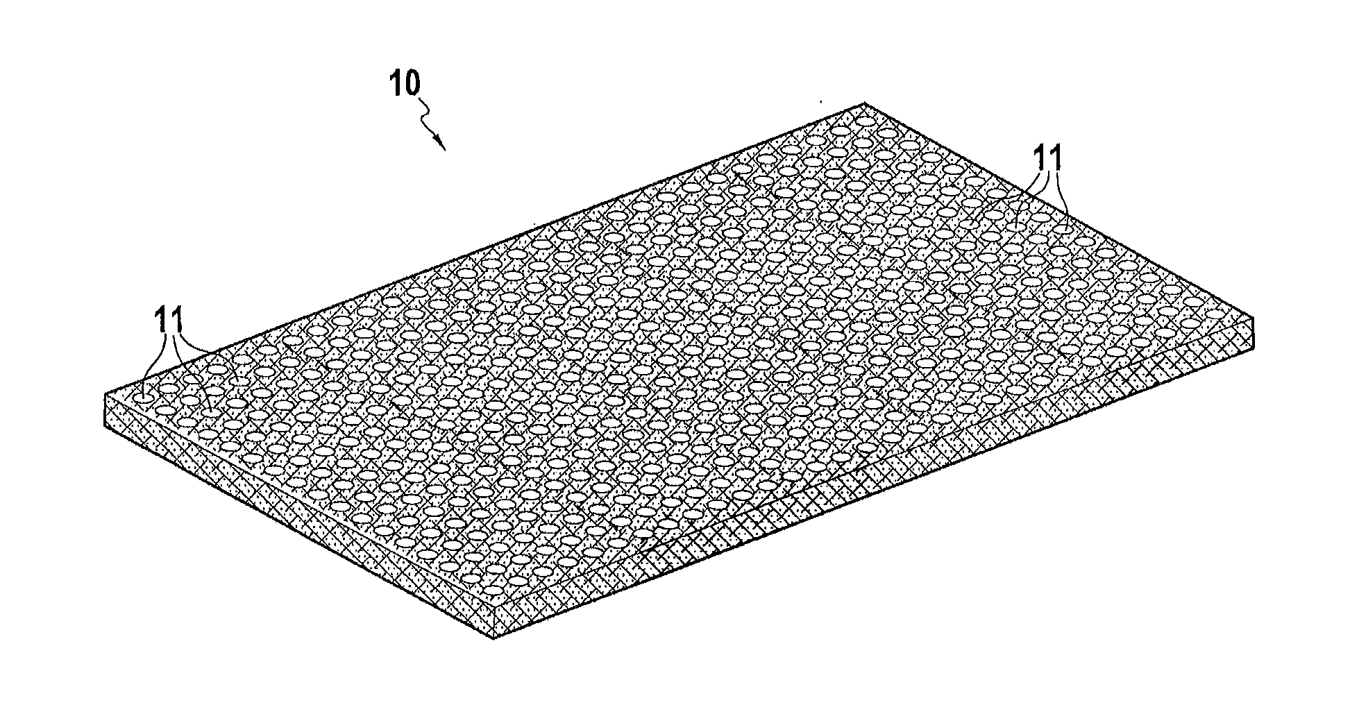 Process for manufacturing a multiperforated composite part
