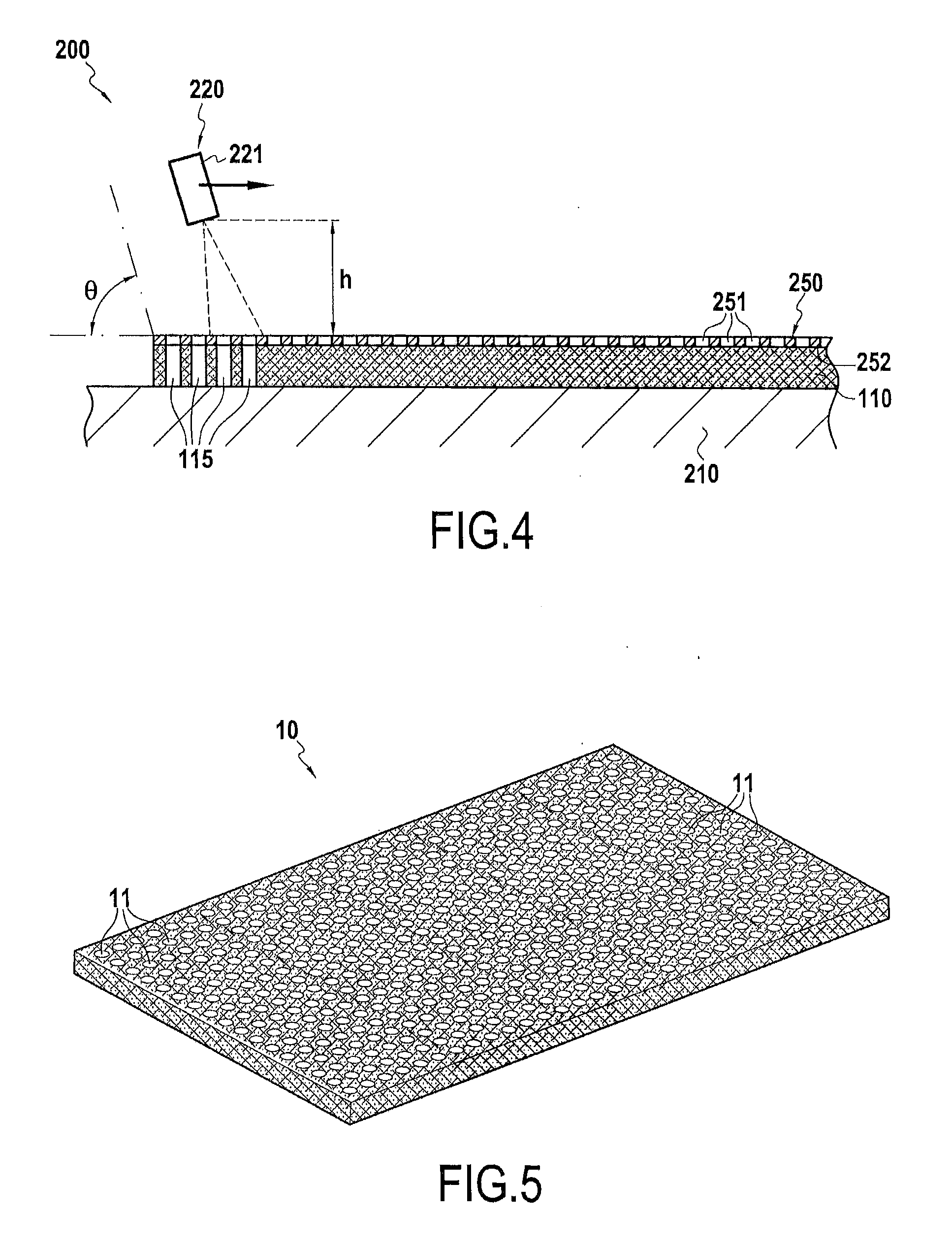 Process for manufacturing a multiperforated composite part