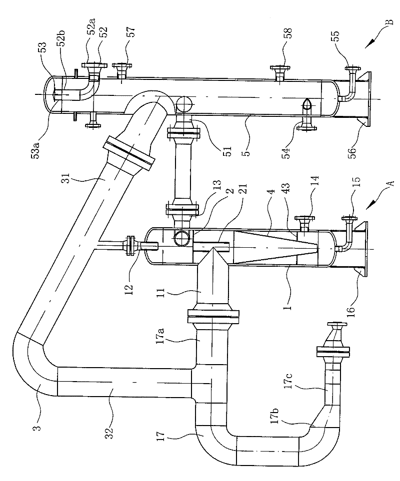 A gas-oil-water separation system