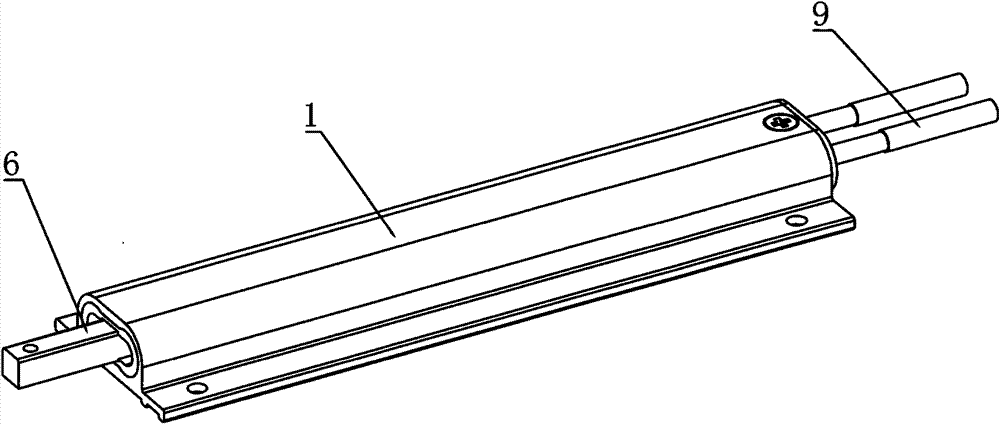 Integral coaxial line phase shifter