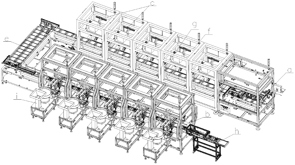 Anesthetic package assembling production line