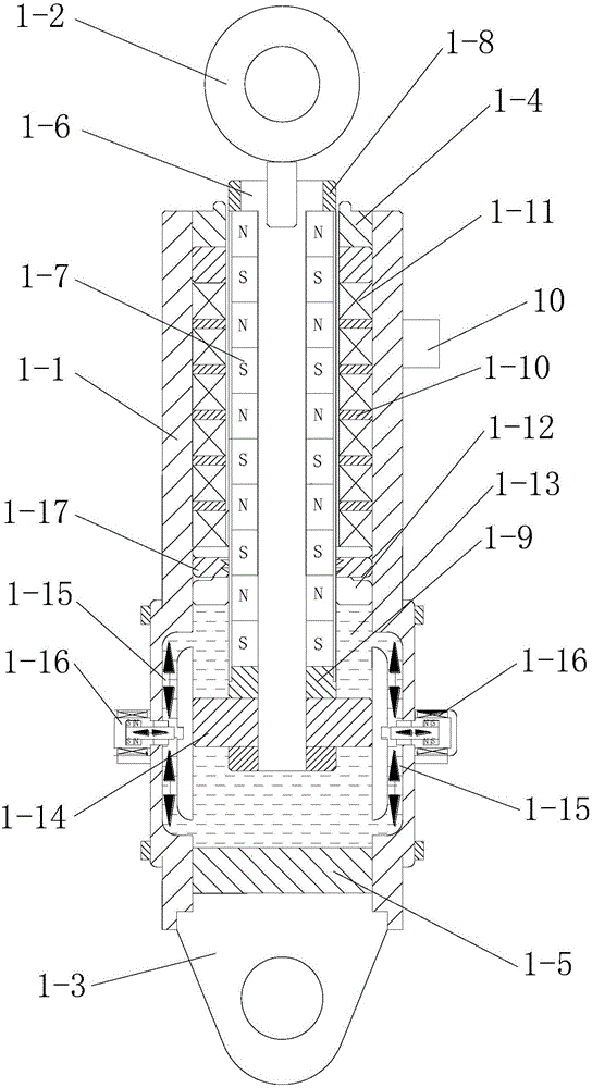 Self-powered type vehicle active suspension and coordinated control method thereof