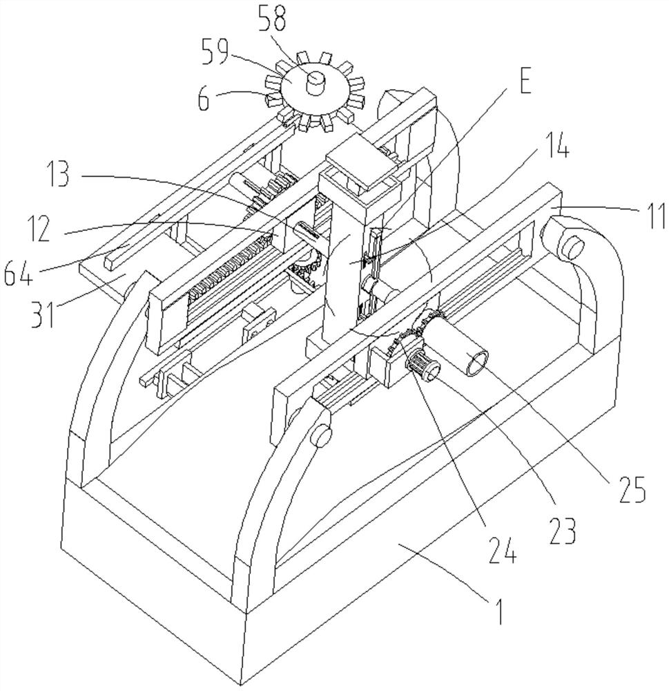 Expressway roadbed large-grained stone tamping test device