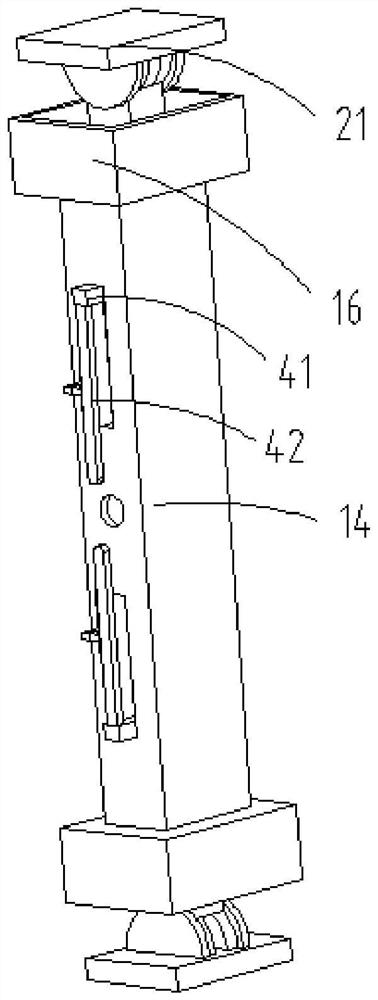 Expressway roadbed large-grained stone tamping test device