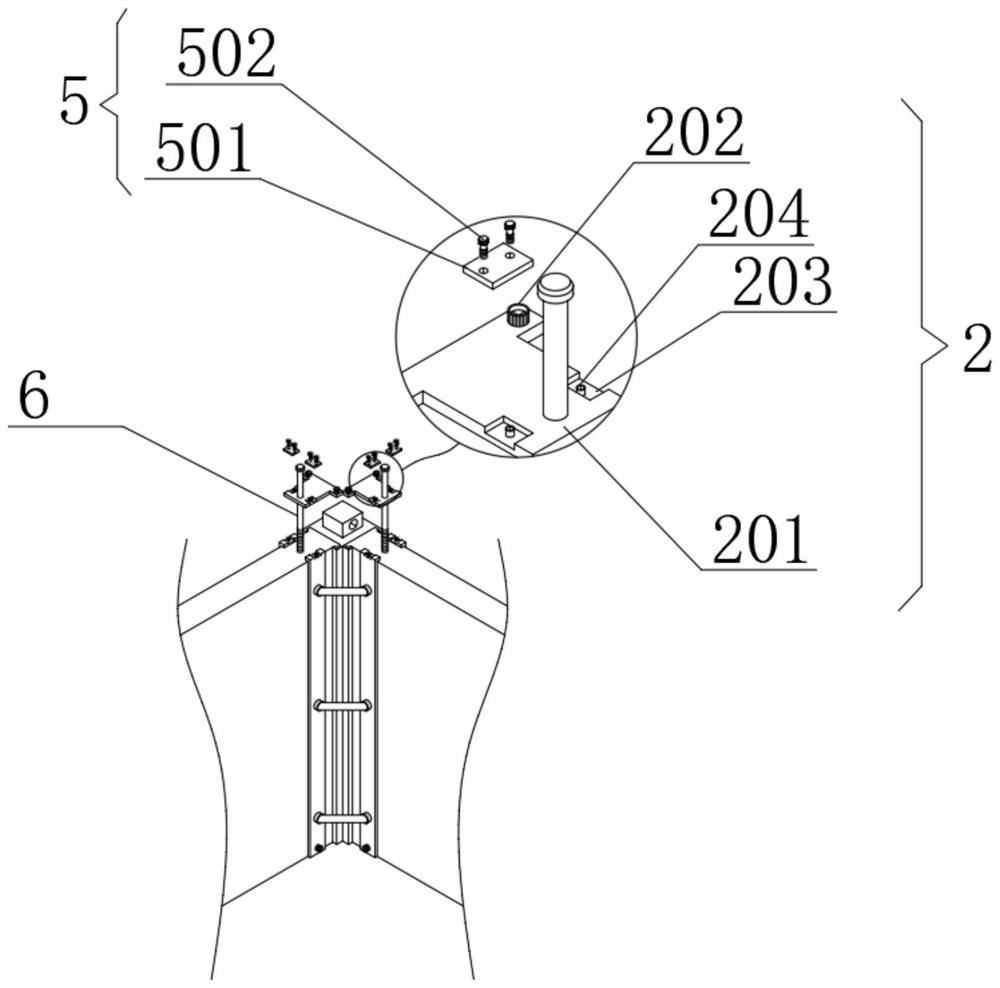 Assembly type indoor decoration wall body mounting fixing structure