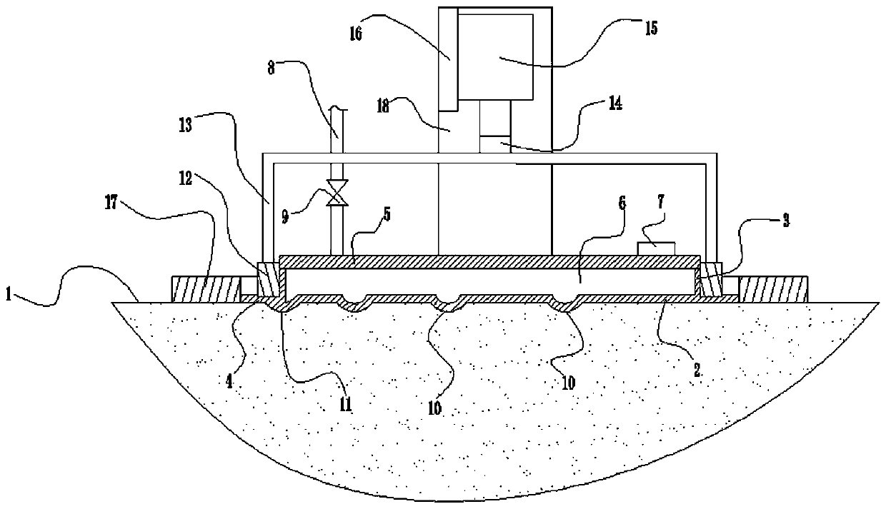 Pavement structure depth detection device