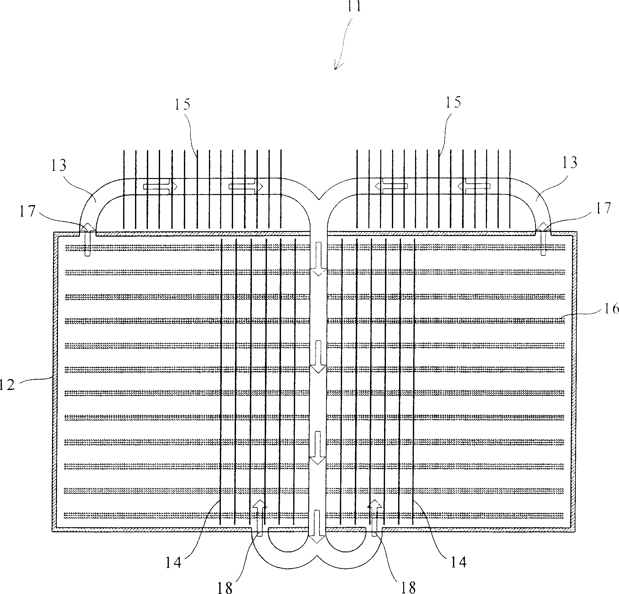 Closed loop cycle type heat sink and screen module using the same