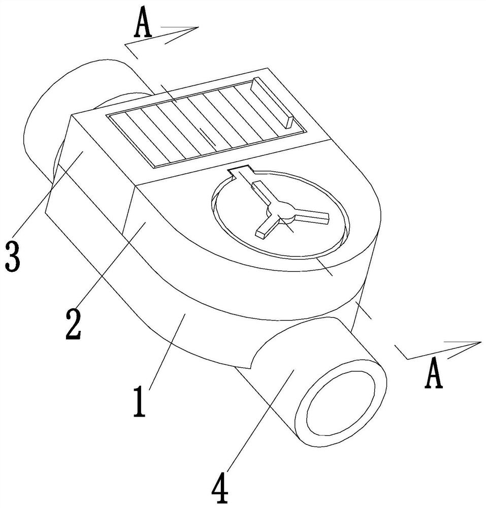 Card swiping type water meter box