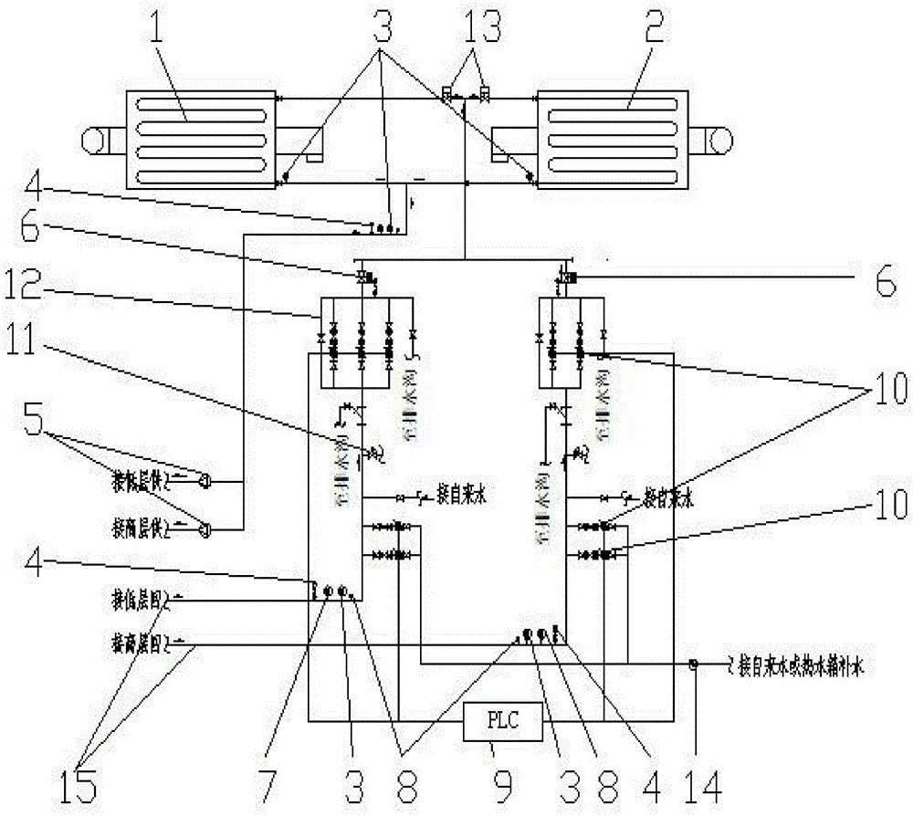 Heating device for high-rise and low-rise housing estate