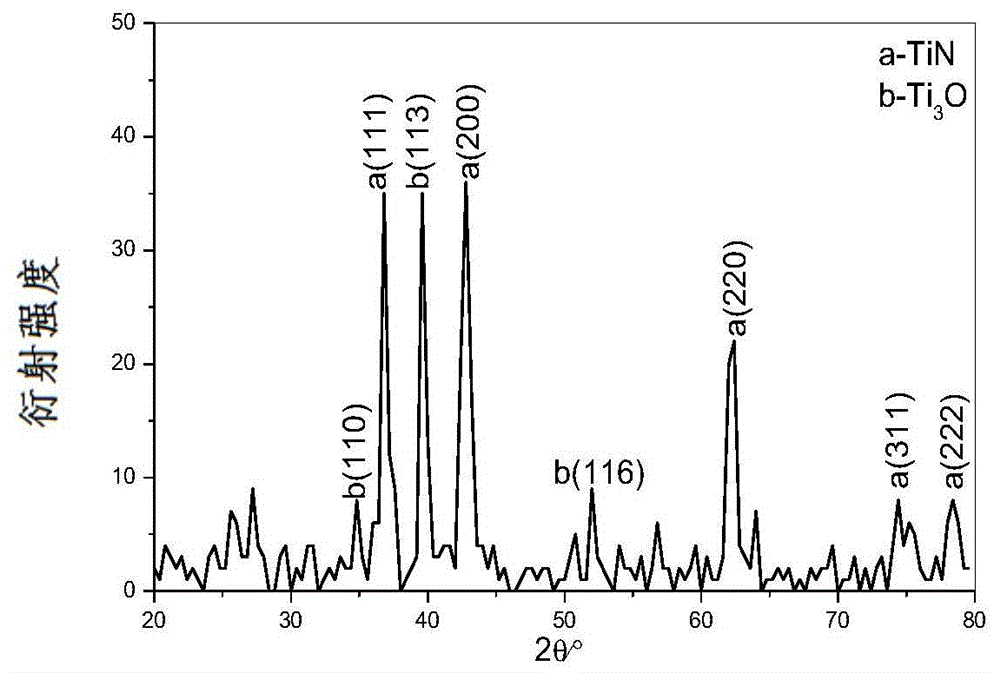 Preparation method of nitride-oxide composite porous ceramic coating