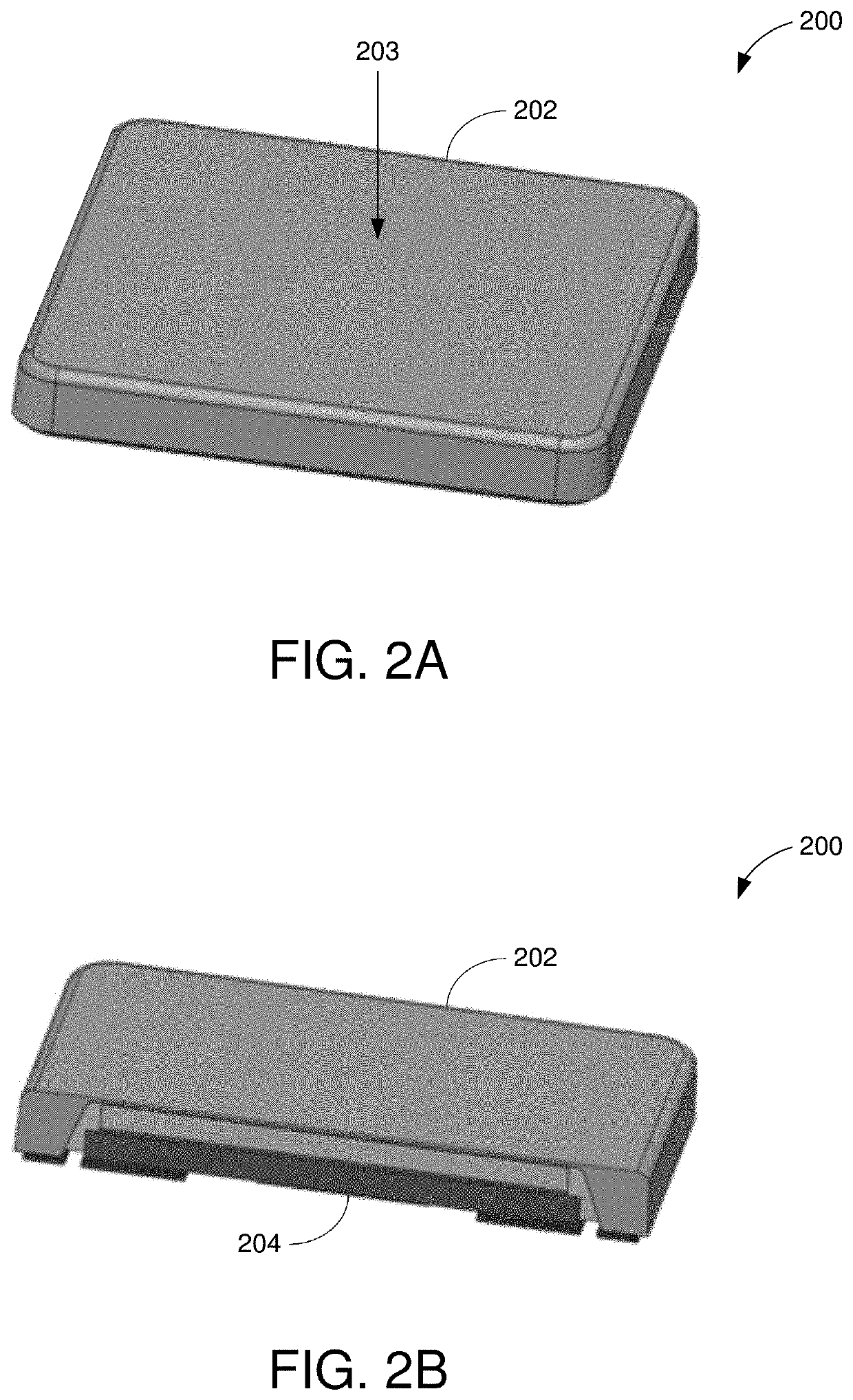 Fingerprint sensor housing with non-uniform thickness