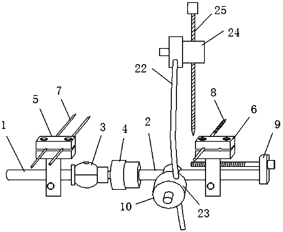 Auxiliary reduction apparatus for closed reduction of femoral shaft fracture of children