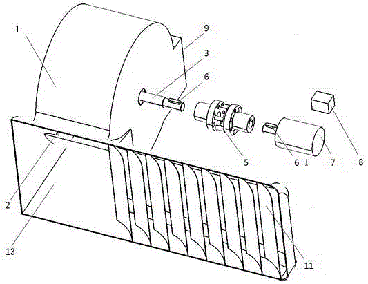 A wind power generation device applied to pure electric vehicles