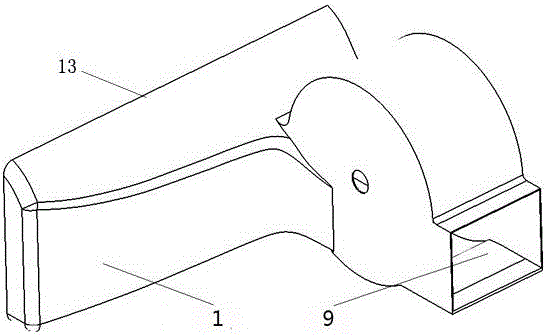 A wind power generation device applied to pure electric vehicles