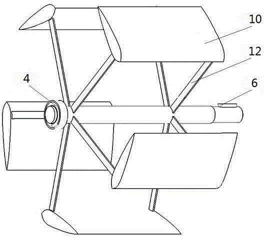 A wind power generation device applied to pure electric vehicles