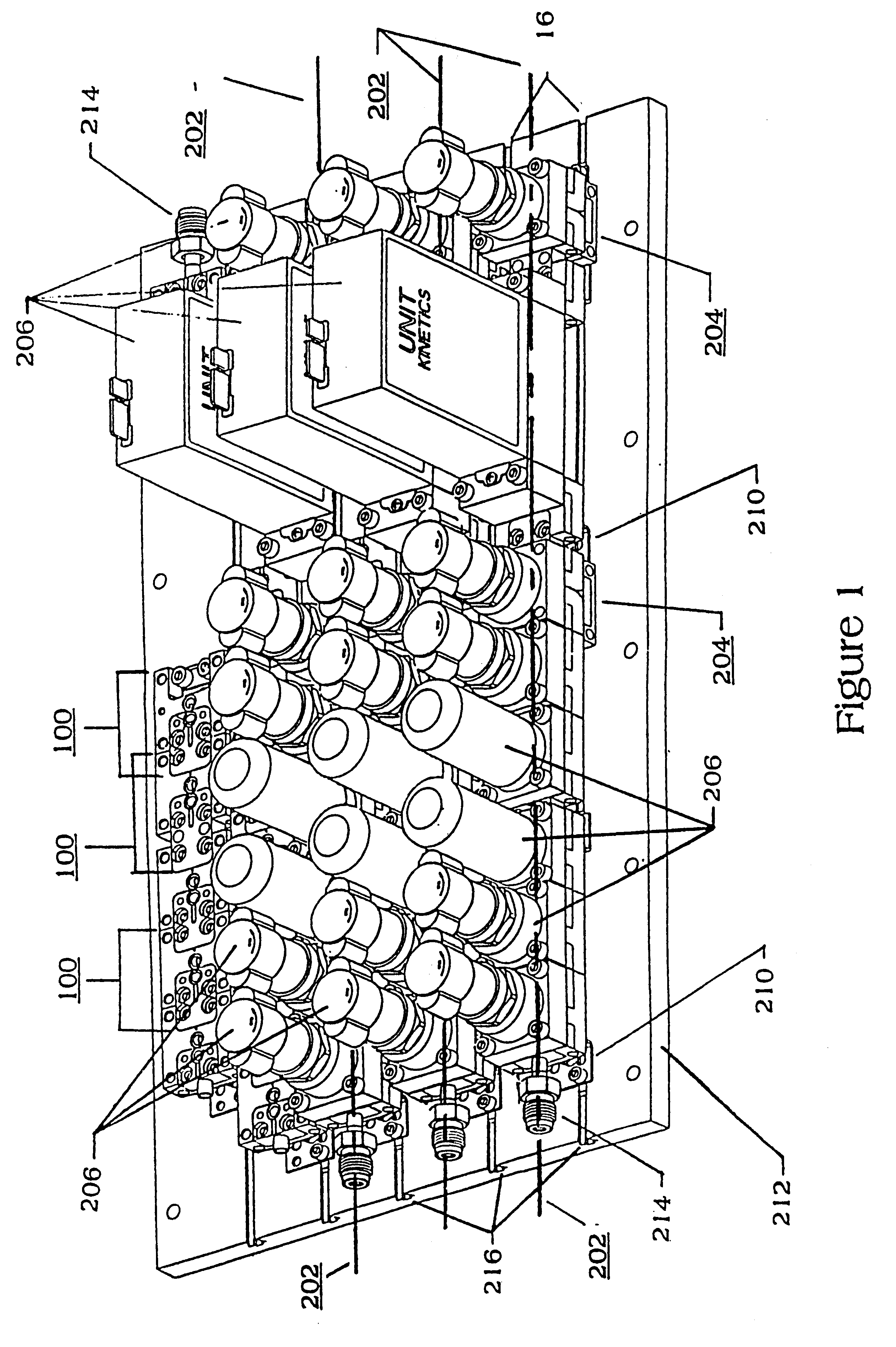 System of modular substrates for enabling the distribution of process fluids through removable components