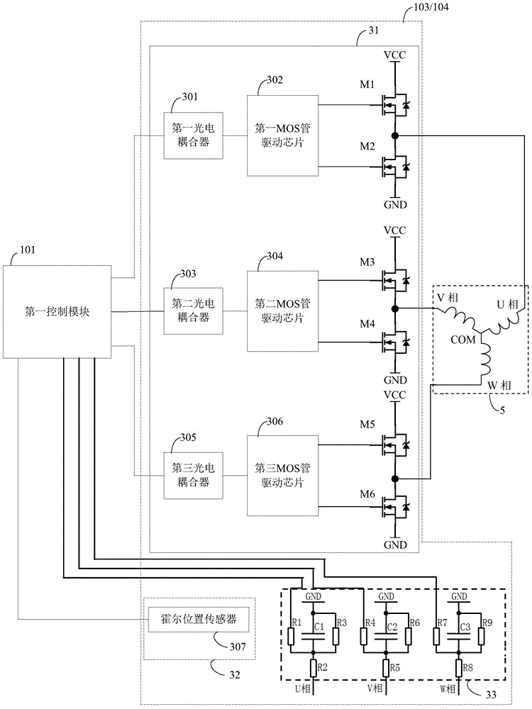 Control system and method for hub motor type electric balance car