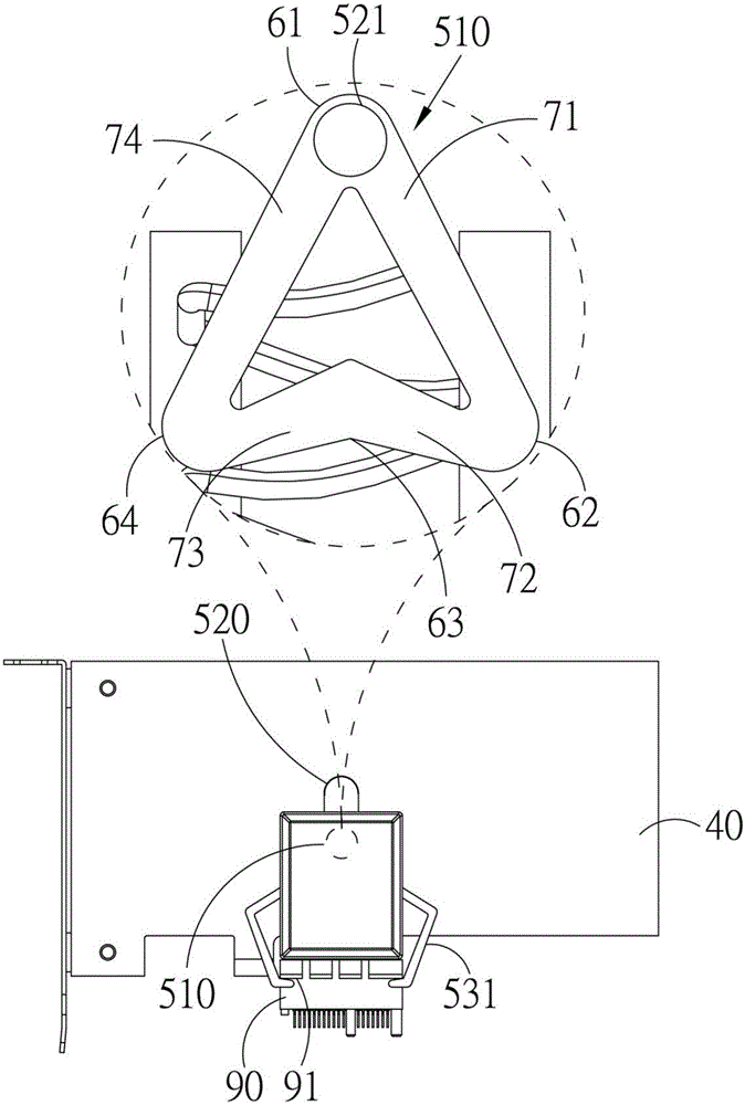 Adapter device with hook structure