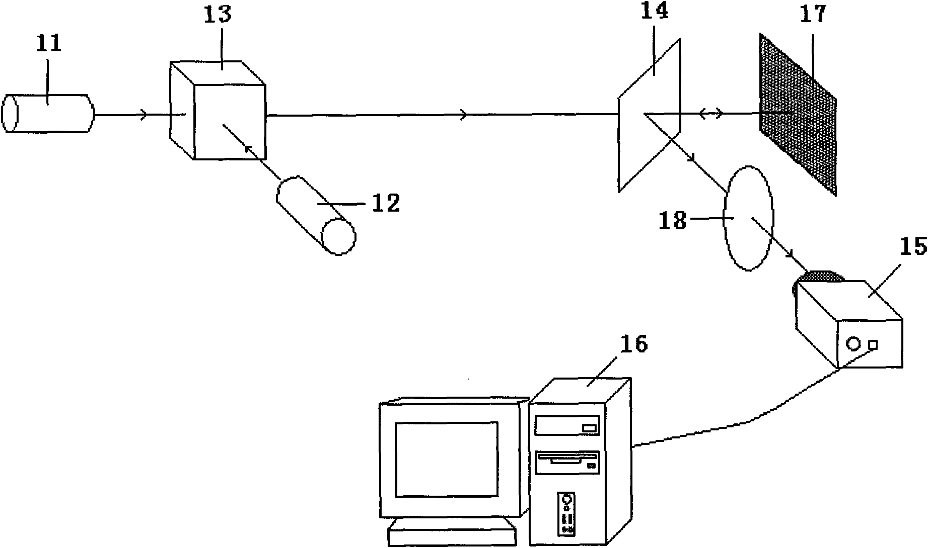 Optical angle measuring device and angle measuring method