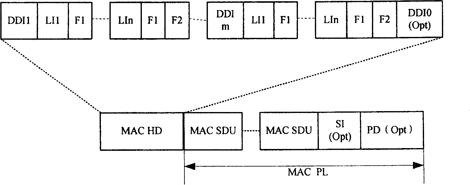 A transmission method and system for media access control protocol data unit