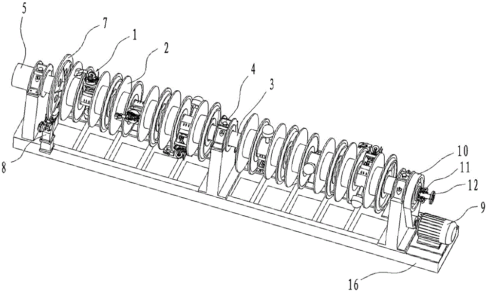 A concentric stranding machine